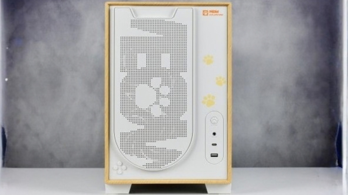 Trên tay COLORFIRE MEOW Orange House với case ME26A tông xám trắng và viền giả gỗ sồi trắng