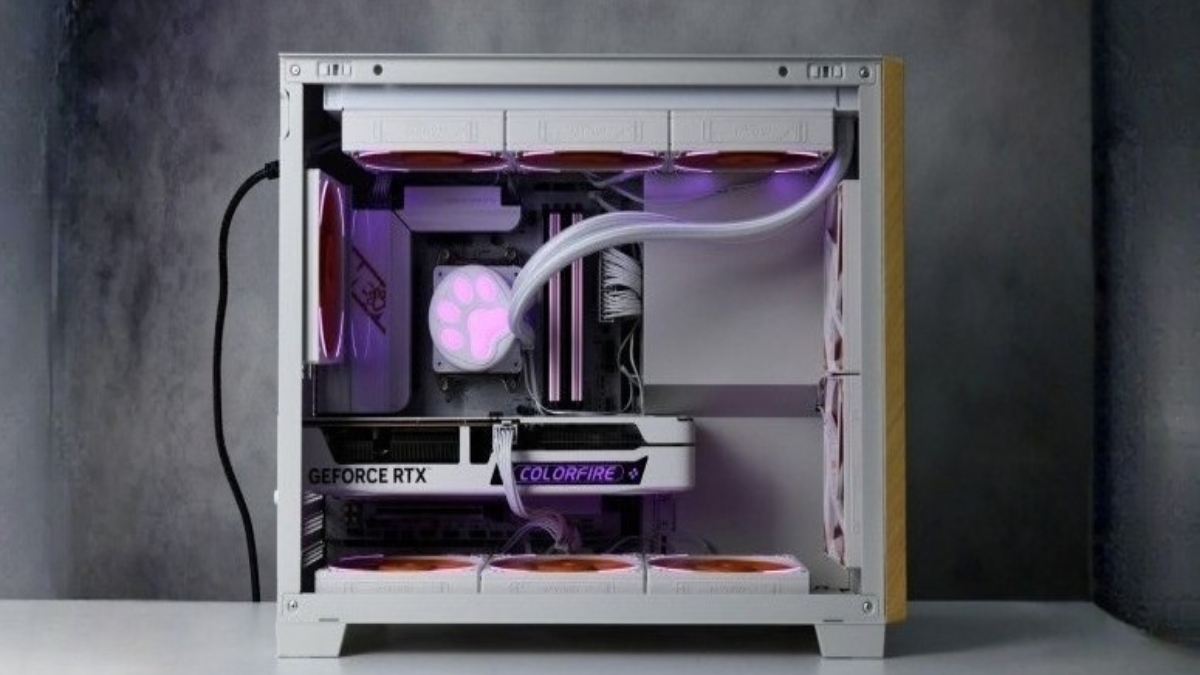 Trên tay COLORFIRE MEOW Orange House với mặt kính cường lực viền họa tiết mèo cam