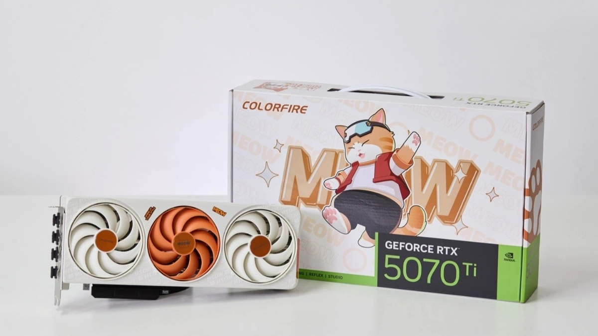 Trên tay COLORFIRE Orange House với card đồ họa RTX 5070 Ti Orange Shadow 16GB