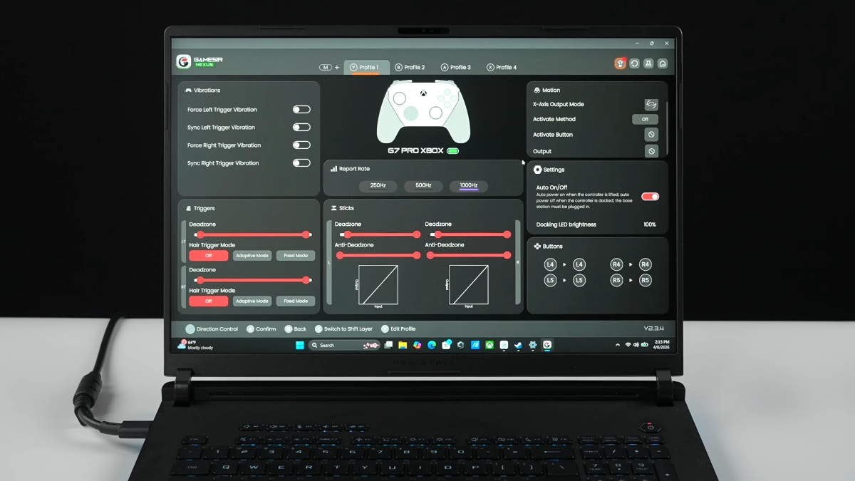 Trên tay GameSir G7 Pro với phần mềm Nexus tùy chỉnh trên PC