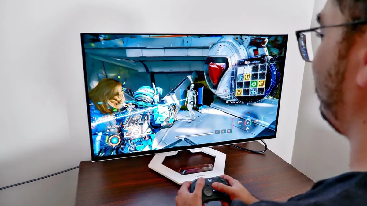 Trên tay Lenovo Legion OLED 4K 240Hz trong không gian gaming