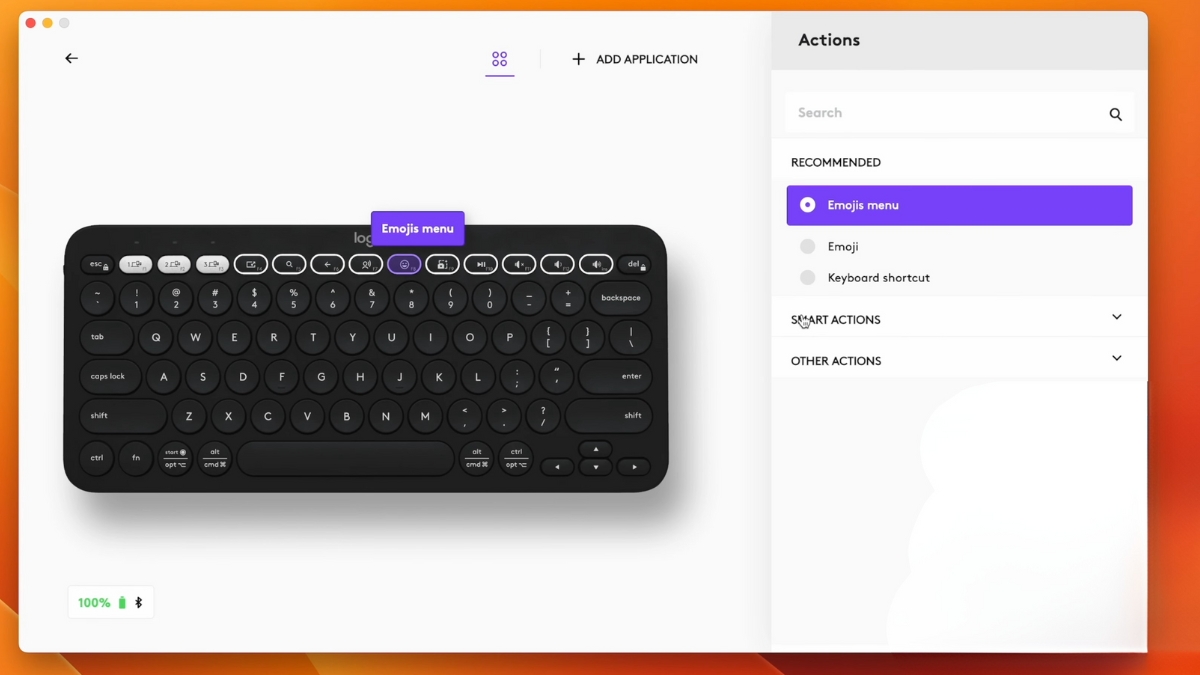Trên tay bàn phím Logitech Pebble Keys 2 K380s, hỗ trợ phần mềm Logi Options Plus để tùy chỉnh phím chức năng và mang lại trải nghiệm sử dụng nhỏ gọn nhưng hữu dụng.