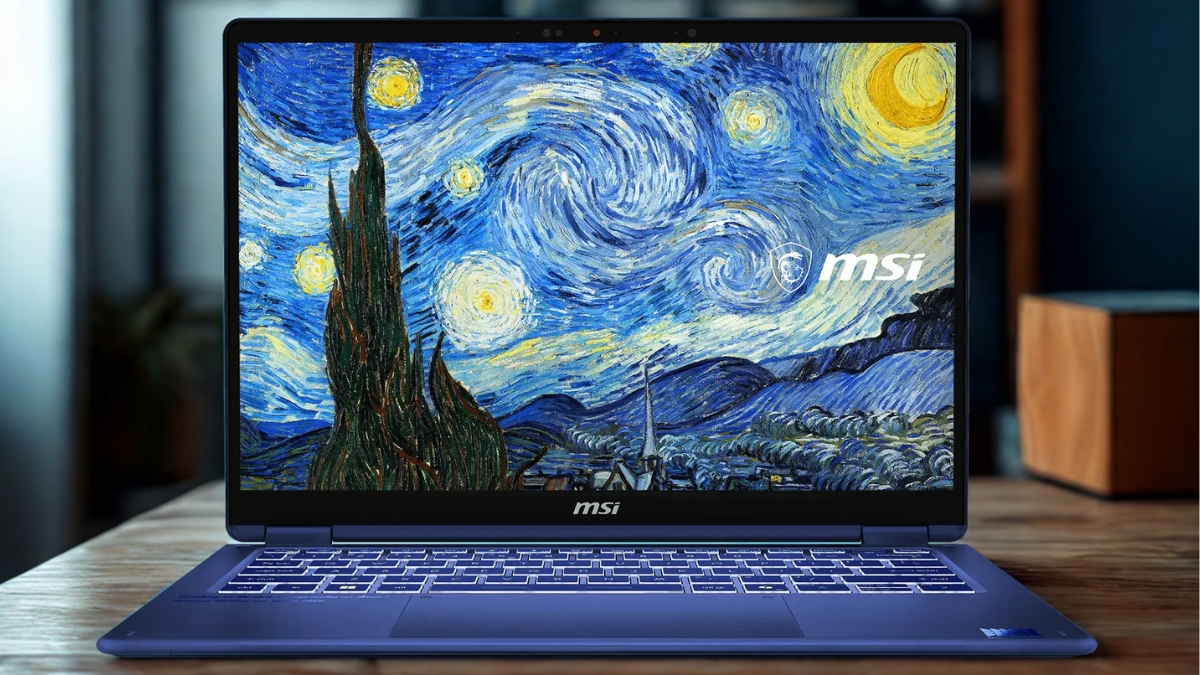 Trên tay MSI Prestige 14 Flip AI+ Van Gogh Edition với màn hình OLED cảm ứng 14 inch và hỗ trợ MSI Nano Pen