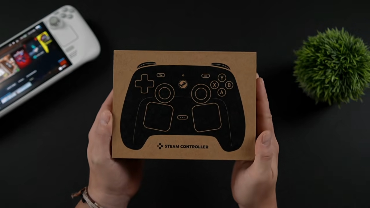 Alt text: Trên tay Steam Controller mới với thiết kế trackpad kép và dual analog sticks