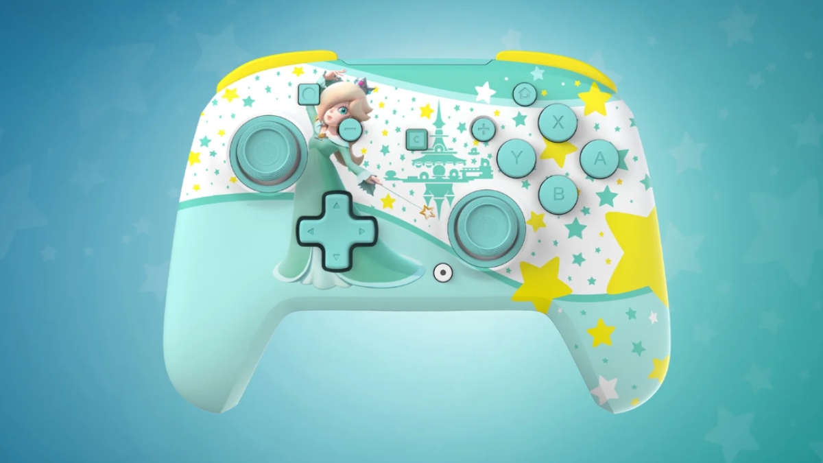 rên tay Turtle Beach Rematch Rosalina với đèn RGB.