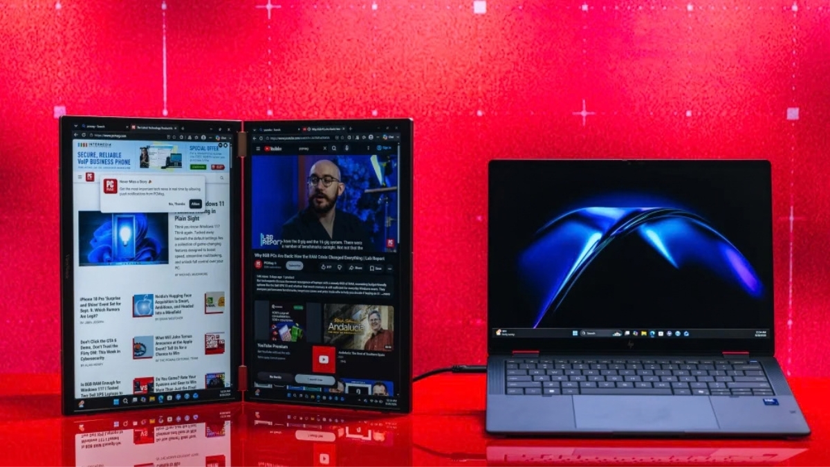 Trên tay ViewSonic VG1457 với hai màn hình IPS 14 inch.