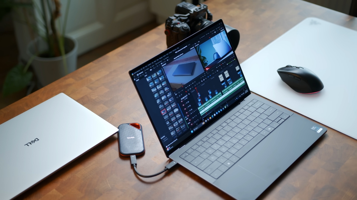 Trên tay XPS 14 & XPS 16 2026 khu vực chiếu nghỉ tay bàn phím keycap liền mạch và viền màn hình mỏng