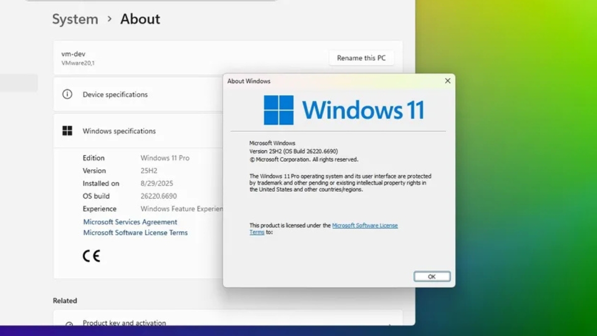 Windows 11 25H2 vs 24H2 cập nhật nhanh qua Enablement Packag
