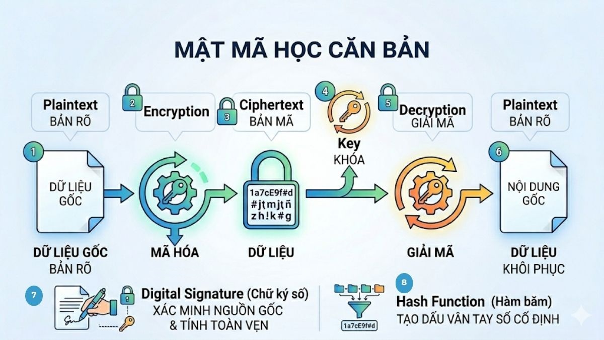 Các thuật ngữ trong mật mã học