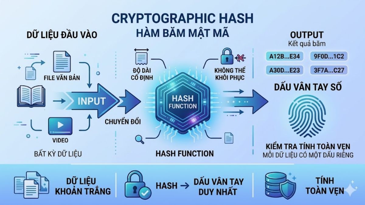 Cryptographic hash (Hàm băm mật mã)