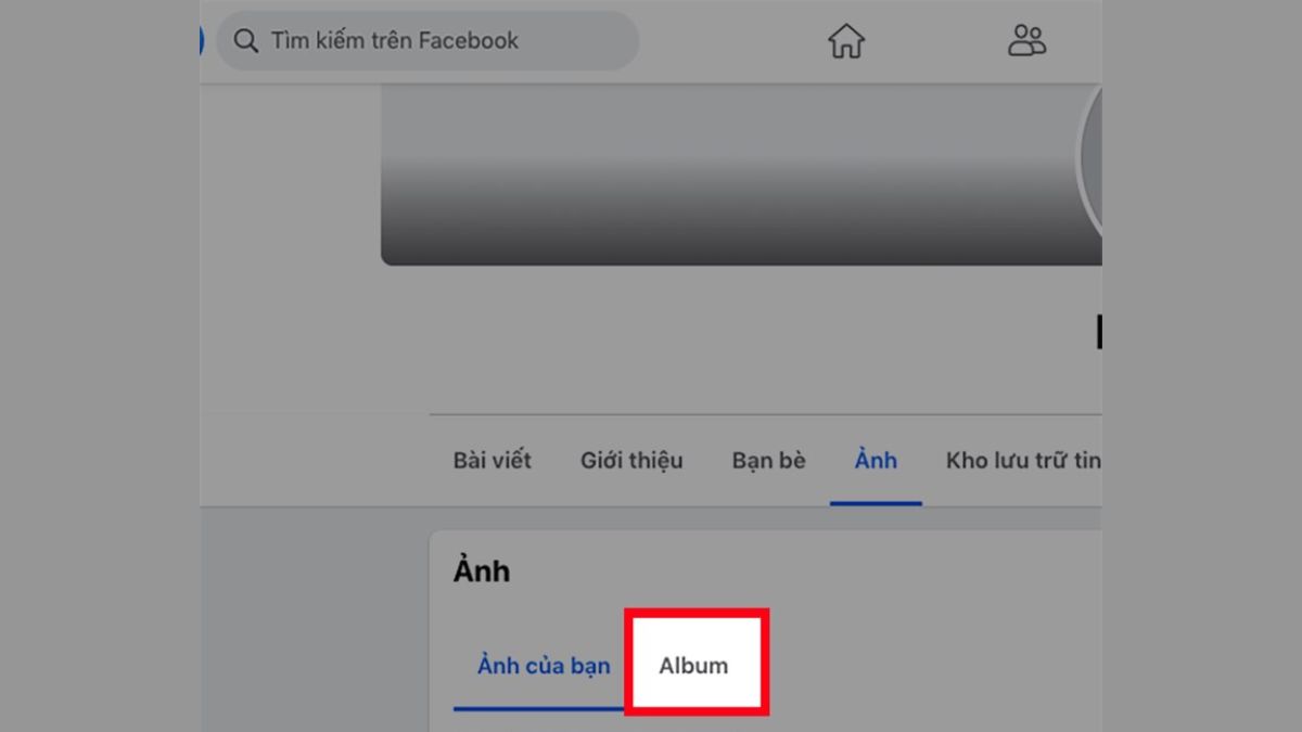 Cách ẩn ảnh hàng loạt trên Facebook bước 2