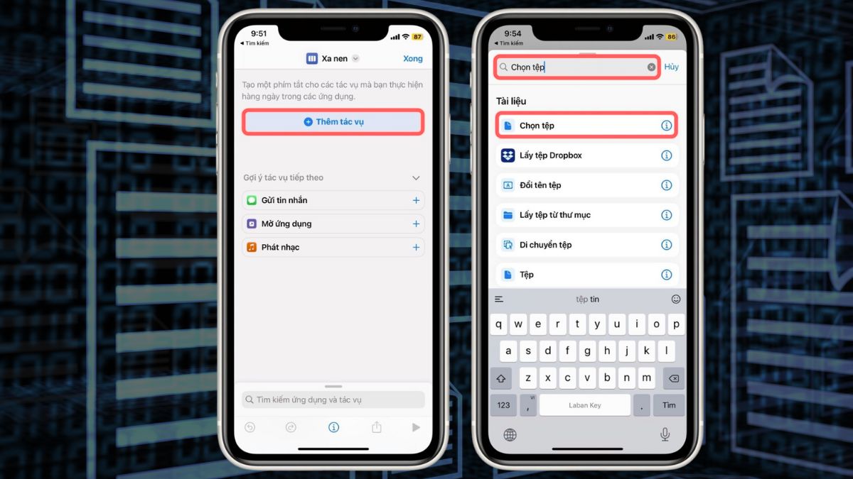 Cách sử dụng Shortcuts (Phím tắt) để mở file RAR trên iPhone bước 3