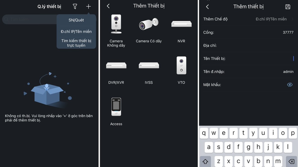 Cách cài đặt app Dahua Camera trên điện thoại bước 3
