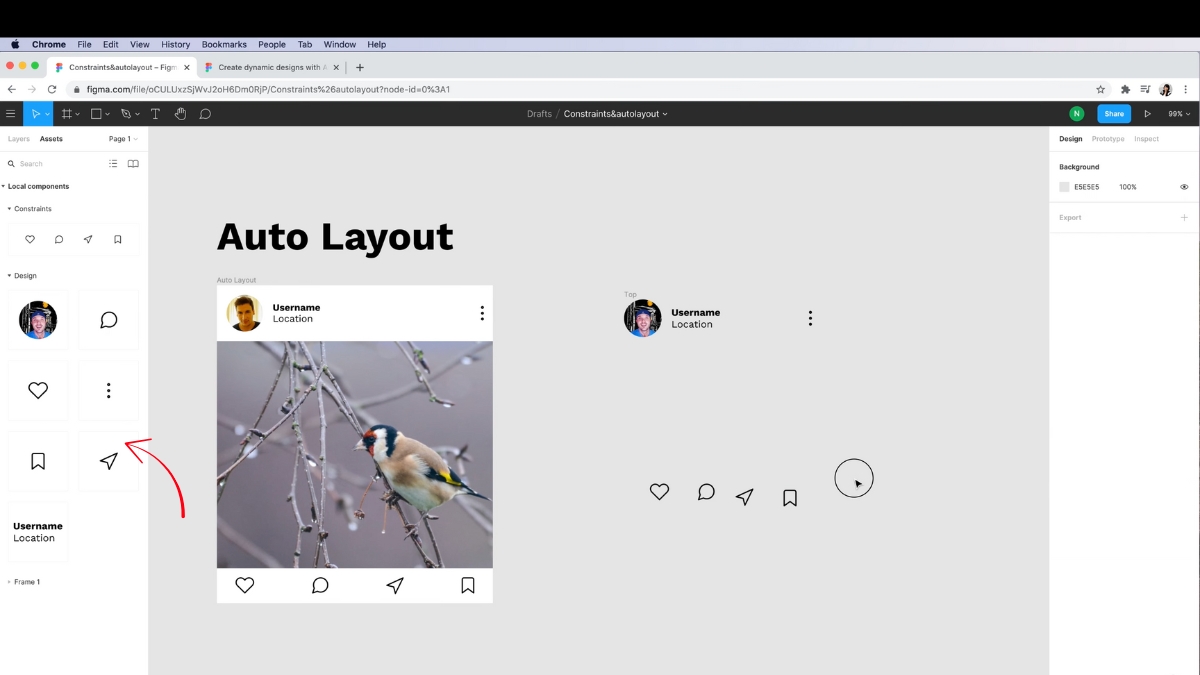 Cách tạo Auto Layout trong Figma bước 4