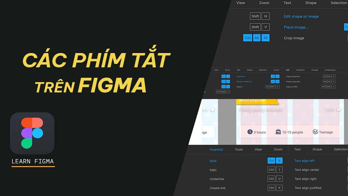 Tổng hợp các phím tắt trong Figma giúp thiết kế nhanh hơn