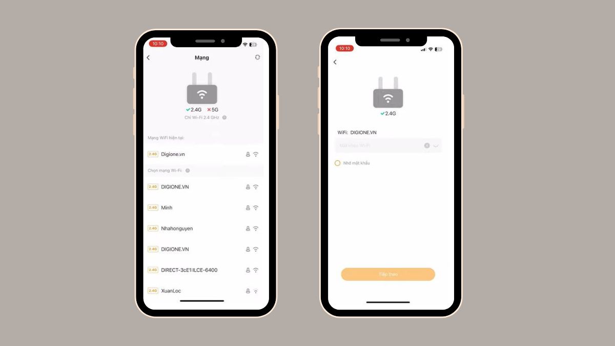 Hướng dẫn cài lại Camera Imou khi thay đổi WiFi bước 2 và 3