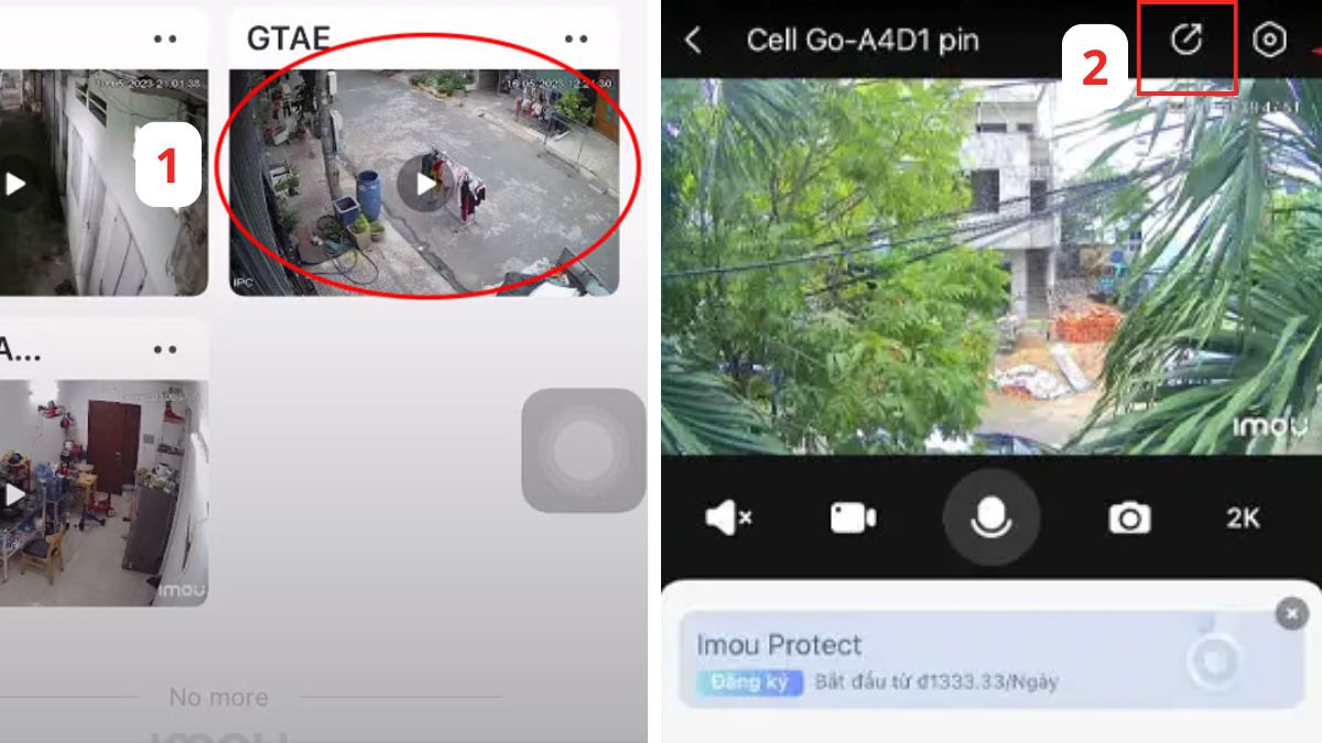 Hướng dẫn cách chia sẻ mã QR camera Imou bước 1