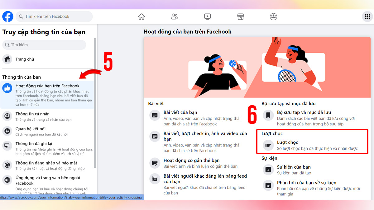 Cách chọc bạn bè trên Facebook bằng máy tính bước 3