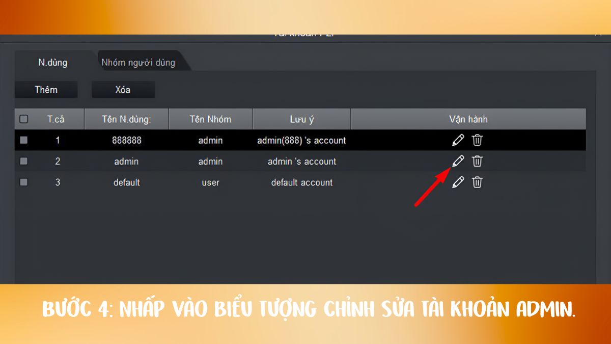 Cách đổi mật khẩu camera Imou trên máy tính bước 4