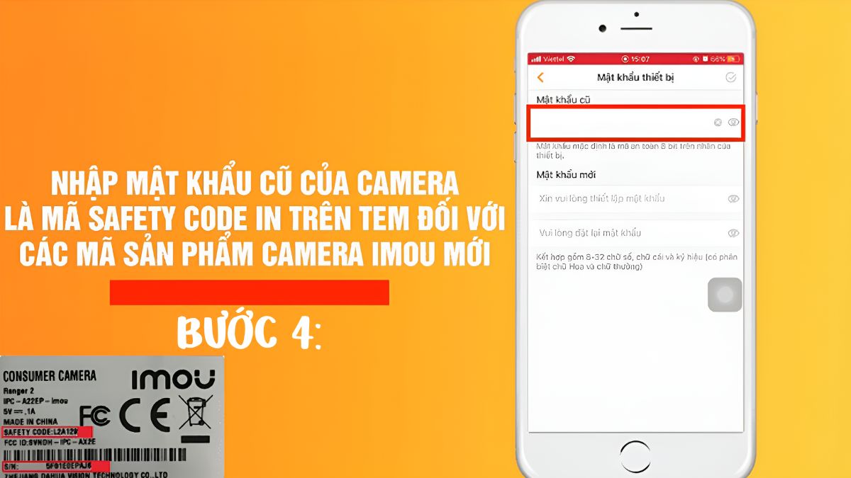 Cách đổi mật khẩu camera Imou trên điện thoại bước 4