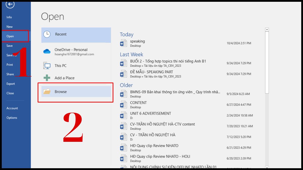 Cách trình chiếu Word bằng cách sử dụng WordShow 2.0 bước 2