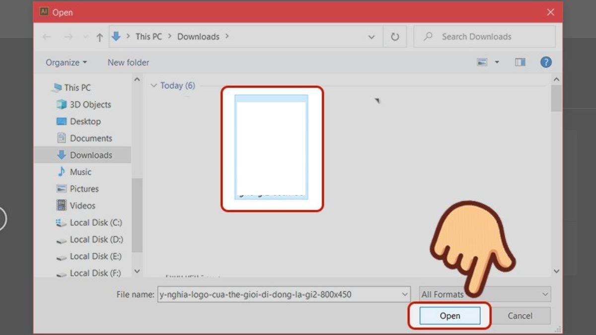 Hướng dẫn cách chuyển ảnh thành vector trong AI bước 2