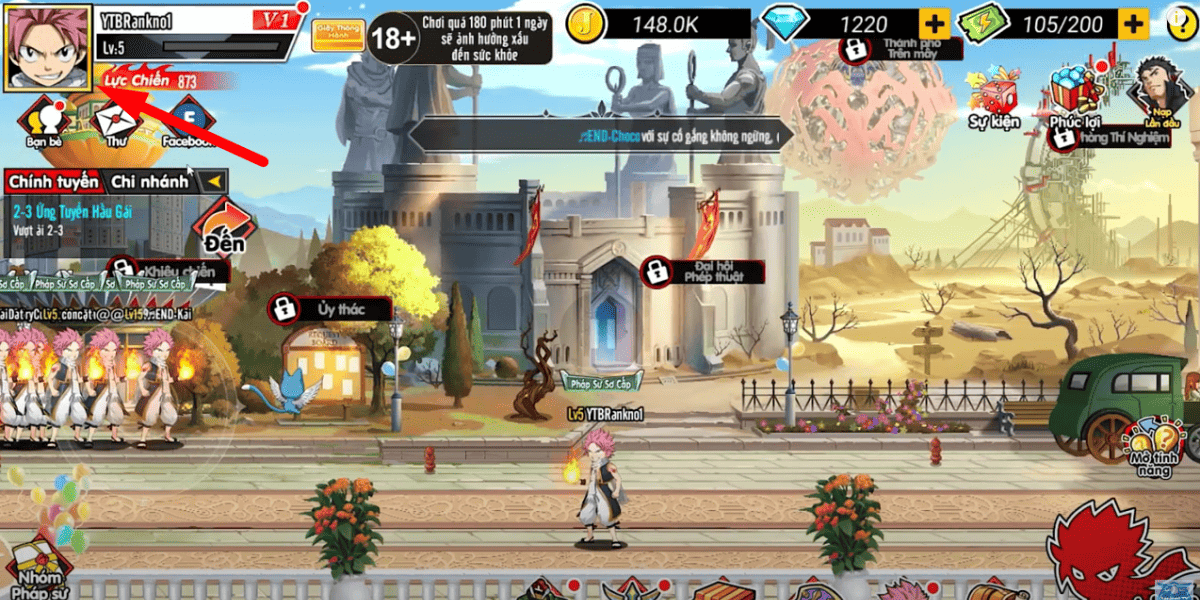 cách nhập code Epic Magician 100y Quest - bước 1
