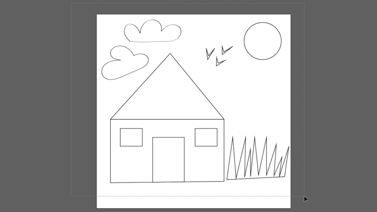 Đổ màu trong Illustrator bằng công cụ bước 1