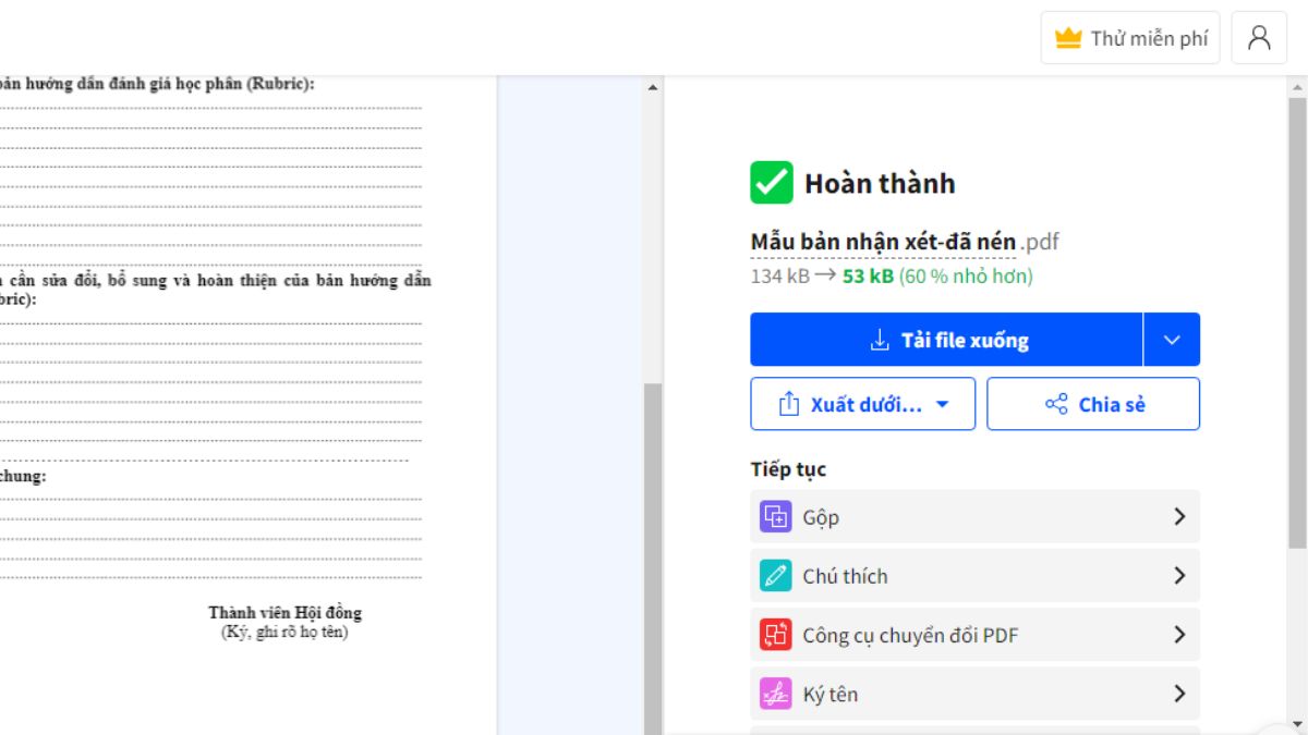  Giảm dung lượng file Word cách 2 bước 4