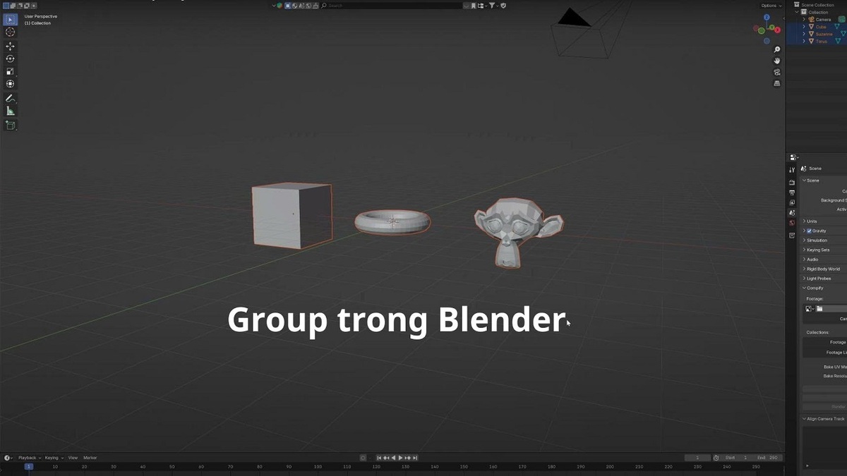 Group trong Blender là gì