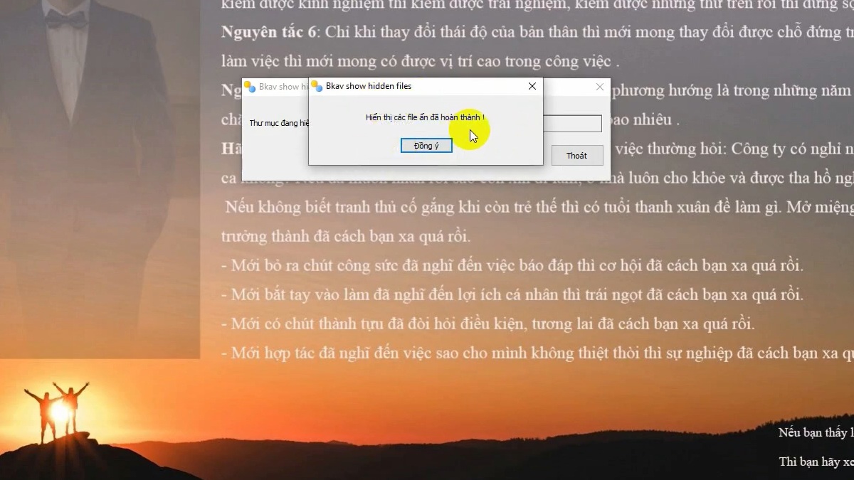 Cách hiện file ẩn Win 10 cách 2 bước 4