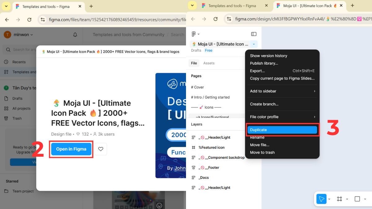 Hướng dẫn chi tiết cách lấy icon từ Figma Community bước 2