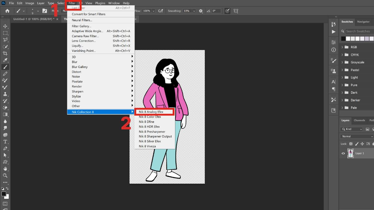 Cách sử dụng plugin Photoshop bước 2