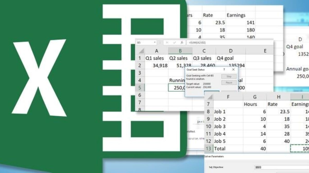 Sử dụng Solver trong Excel để giải toán