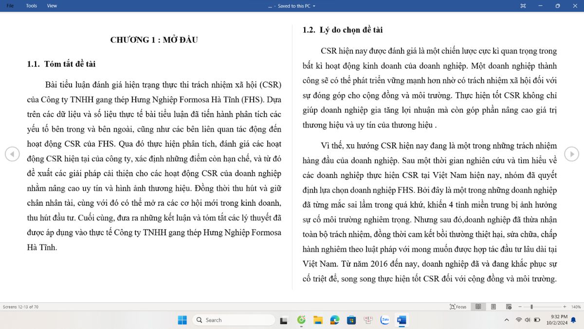 Tách Tài Liệu Word Theo Trang Với VBA bước 1