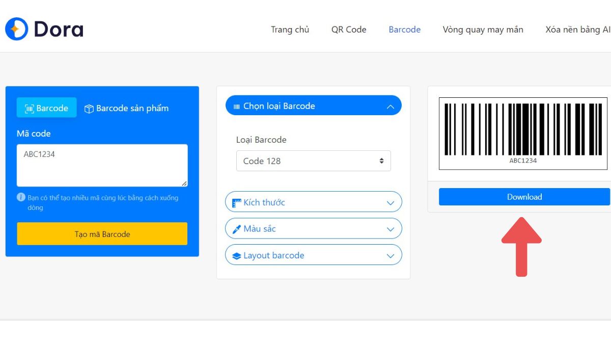 Công cụ tạo barcode miễn phí 4 bước 3
