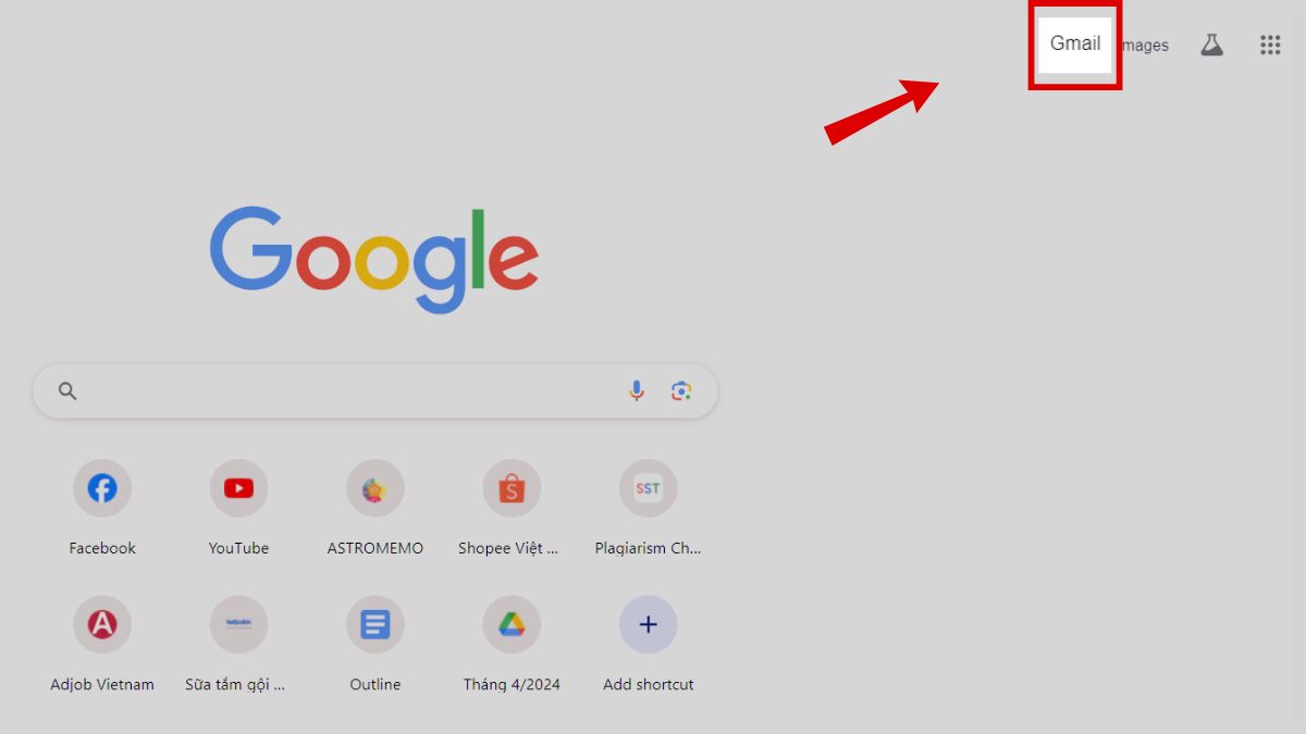 Tạo chữ ký Gmail trên PC bước 1