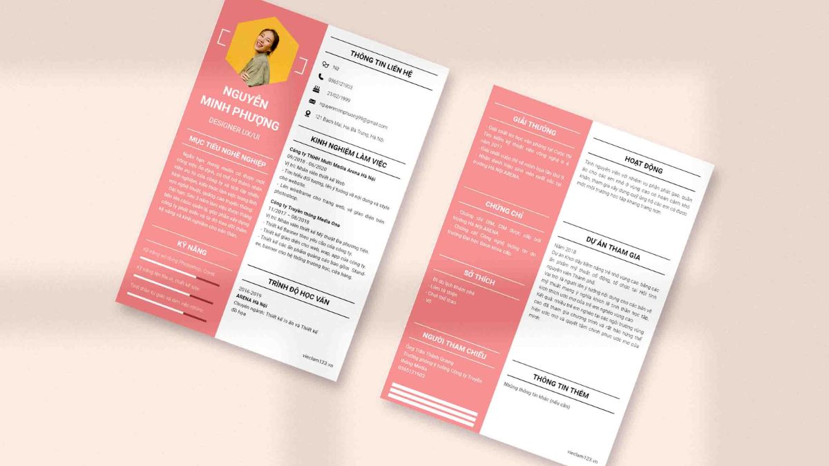 Cách tạo CV online bước 2