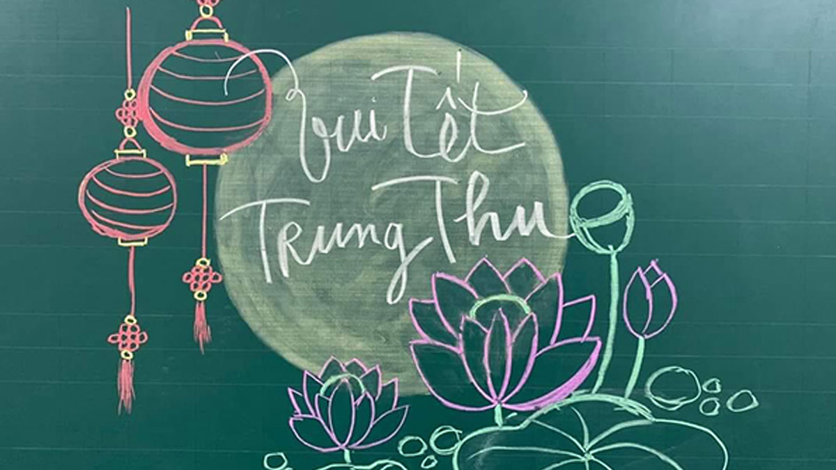 Mẫu trang trí bảng Tết Trung thu 23