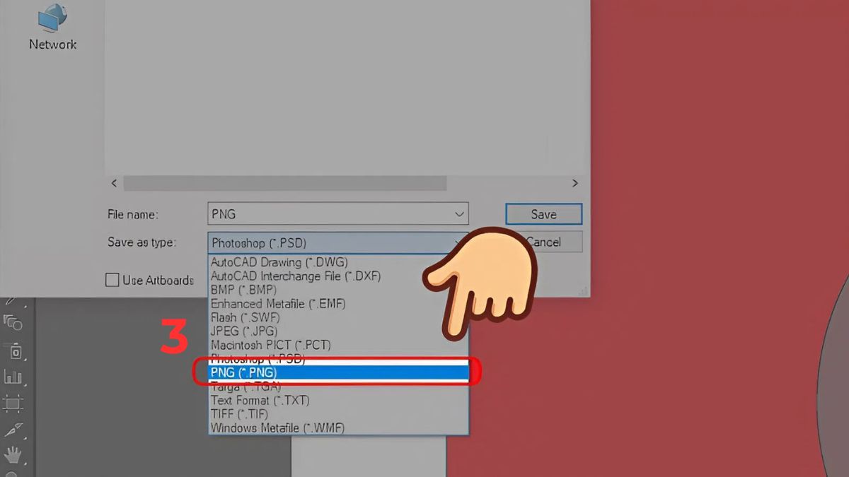 Xóa nền trong Illustrator và xuất file bước 2
