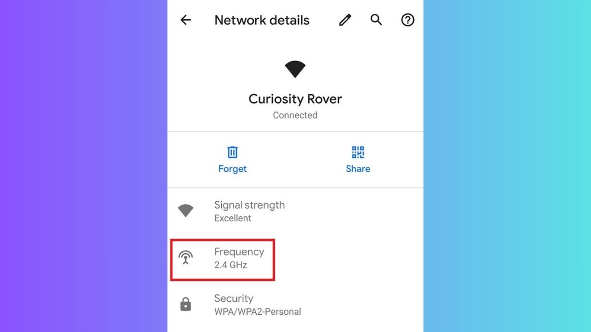Phân biệt Wifi 2.4 GHz và 5 GHz trên điện thoại android