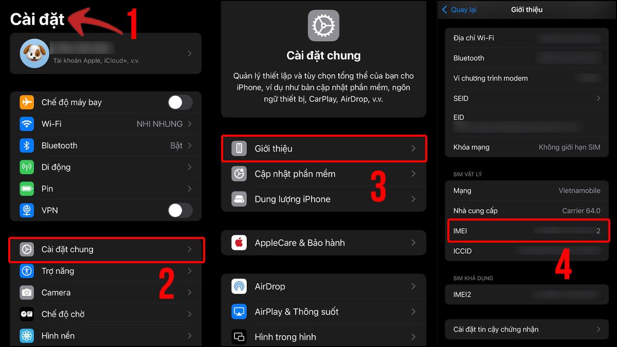 Cách nhận biết iPhone đã Active hay chưa bước 2