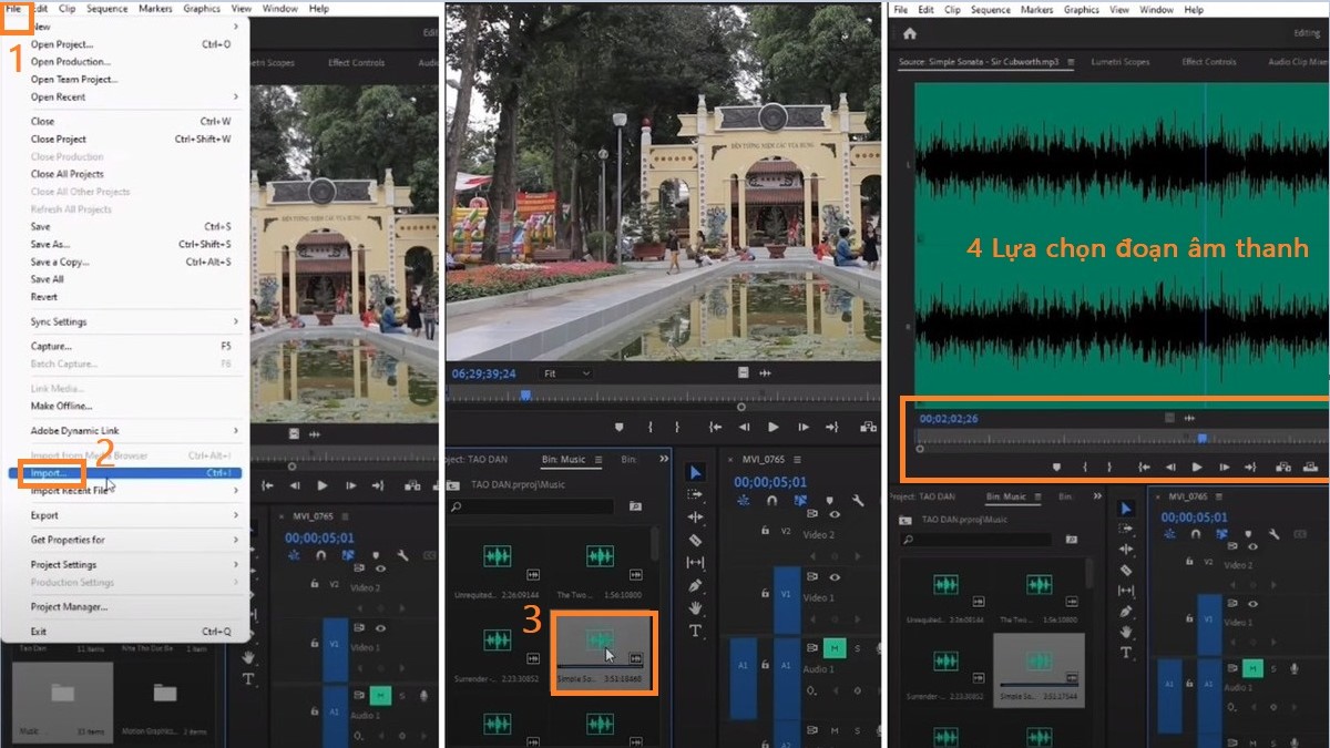 Cách dùng phần mềm Adobe Premiere Pro