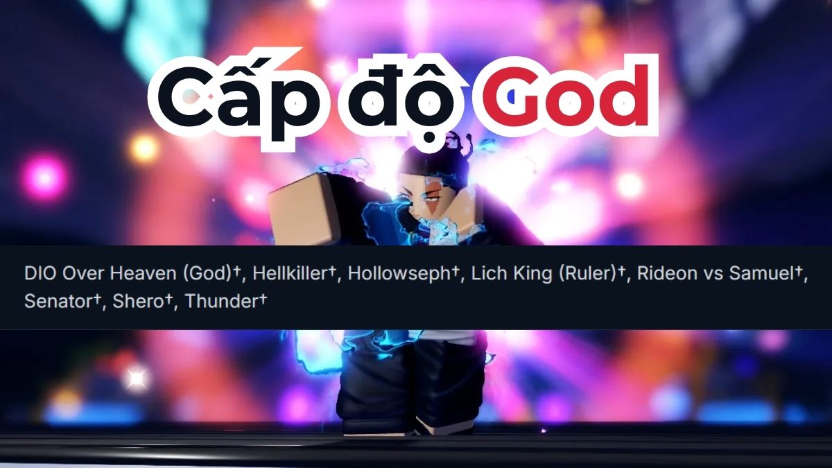 Danh sách cấp bậc Anime Vanguards Tier List mạnh nhất 