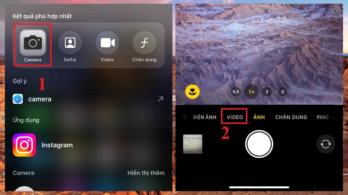 Cách bật quay chống rung trên iPhone bước 1
