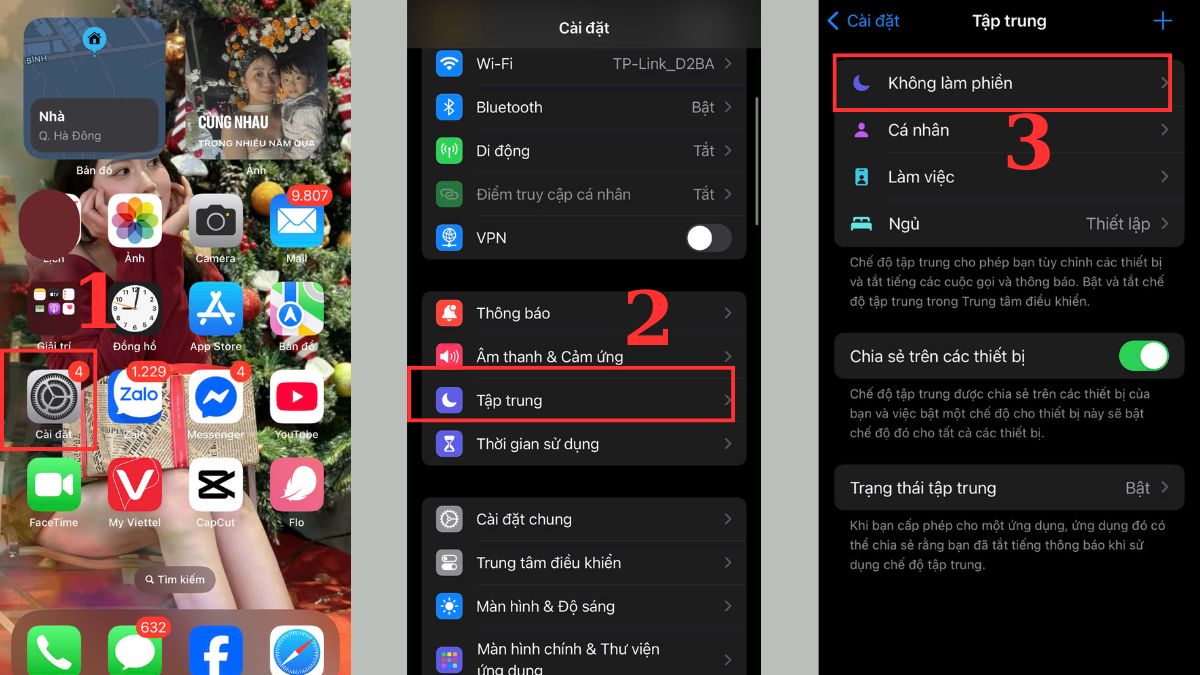 Cách thay đổi cài đặt tính năng mặt trăng khuyết trên iPhone