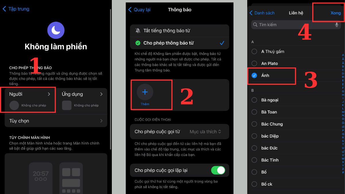 Cách thay đổi cài đặt tính năng mặt trăng khuyết trên iPhone có ý nghĩa gì bước 1