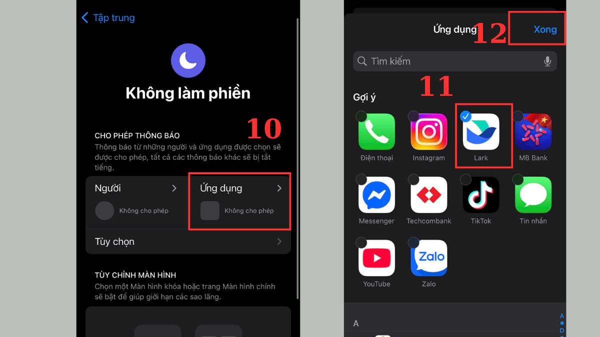 Cách thay đổi cài đặt tính năng mặt trăng khuyết trên iPhone có ý nghĩa gì bước 4