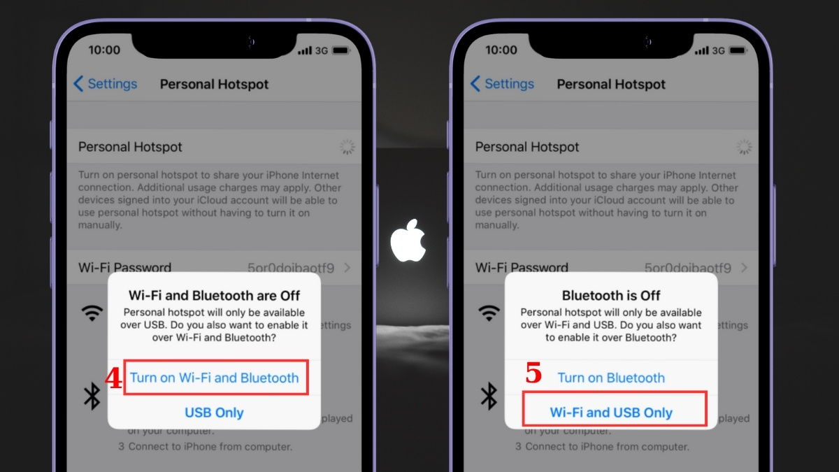 Cách bật bộ định tuyến không dây trên iPhone bước 2