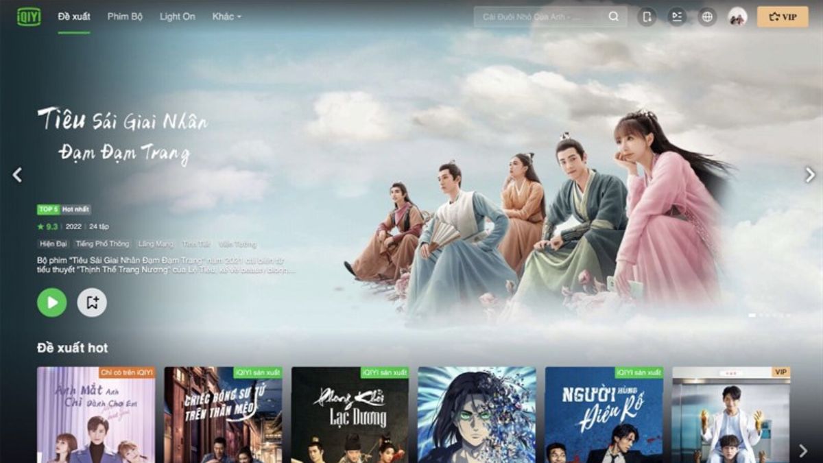 Một tài khoản iQIYI VIP đăng nhập được bao nhiêu thiết bị